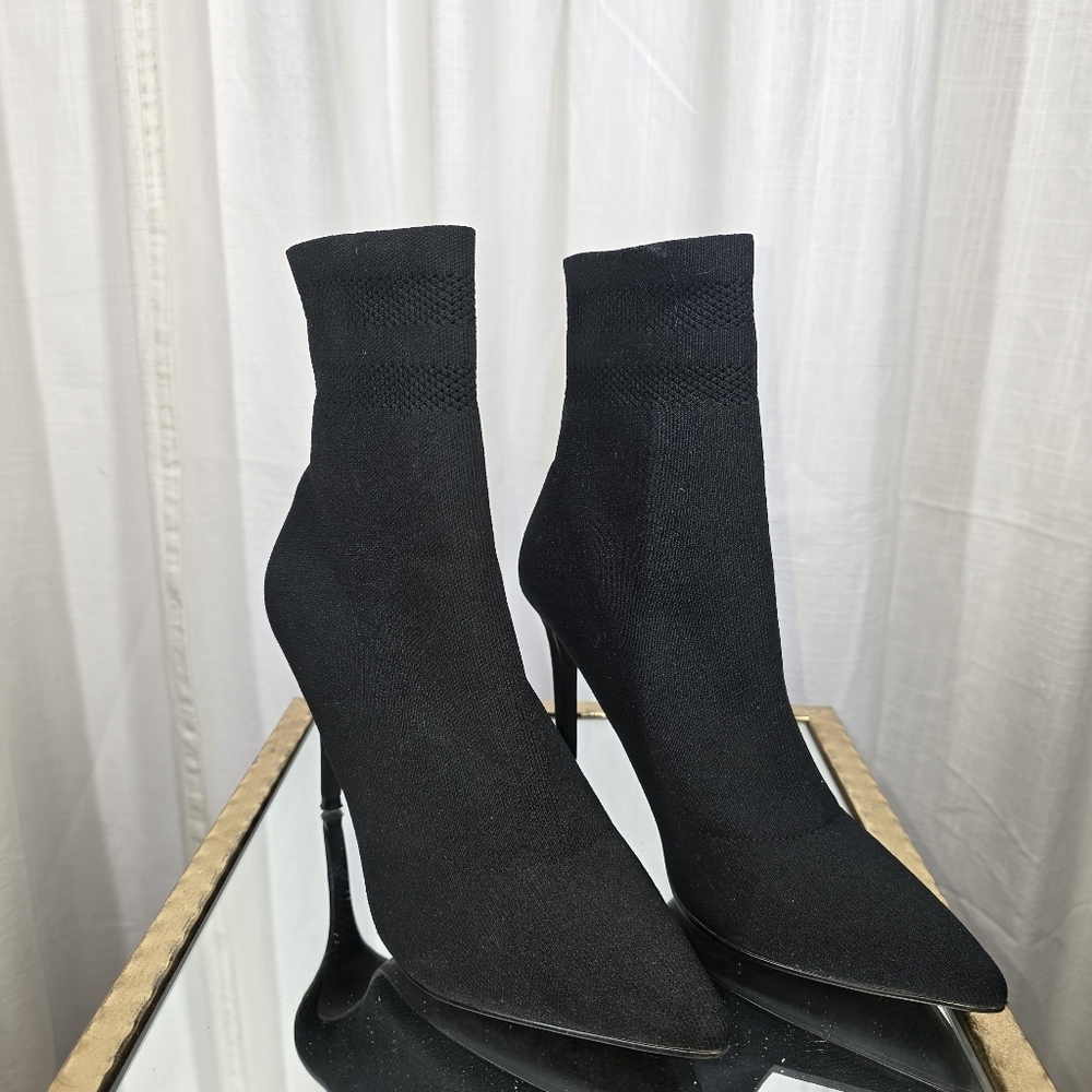 Steve Madden Black Sock Boots - Picture 7 of 11